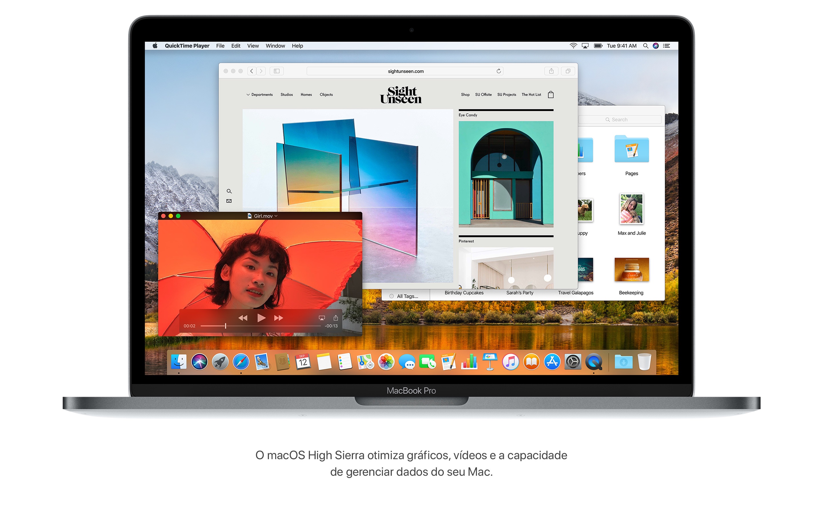 Screenshot do app macOS High Sierra