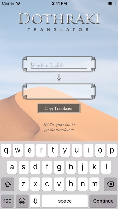 The Dothraki Translator screenshot 3