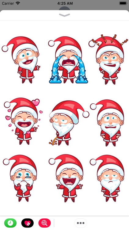 Cute Santa Stickers