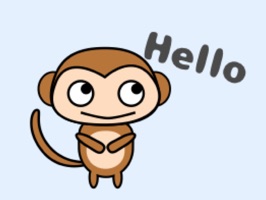 Cute Monkey Kawaii emoji