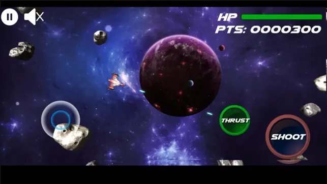 Asteroids Shooter 3D, game for IOS
