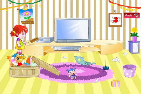 Party Cleaning Time Game screenshot 2