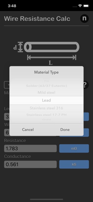 Wire Resistance Calc(圖3)-速報App