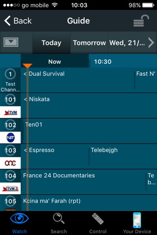 GO TV for iPhone screenshot 2