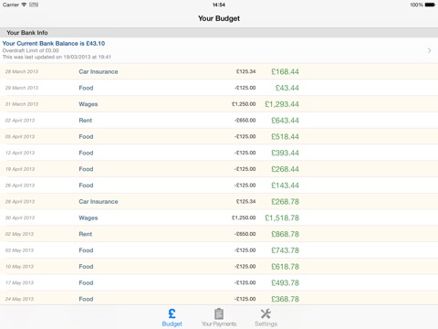 Budget Planner screenshot 2