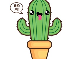 Kawaii succulents set will be perfect for your iMessages