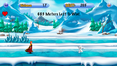 Princess Frozen Runner Game screenshot 2