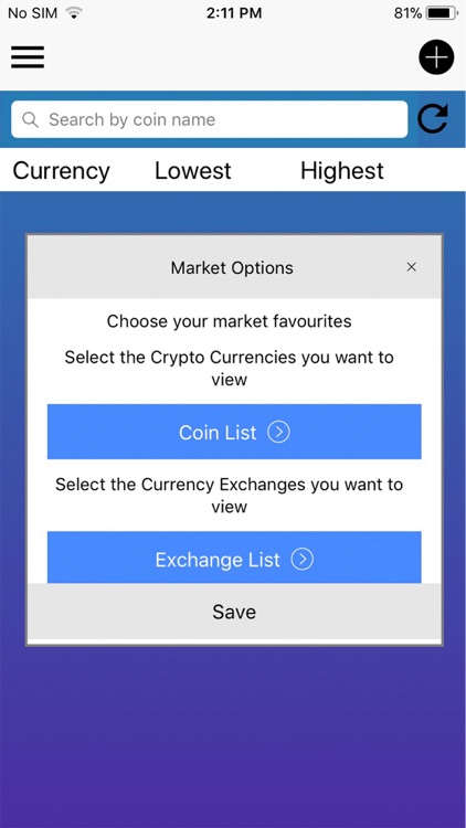 Crypto Market Compare