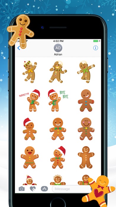 Gingerbread Christmas Stickers screenshot 4