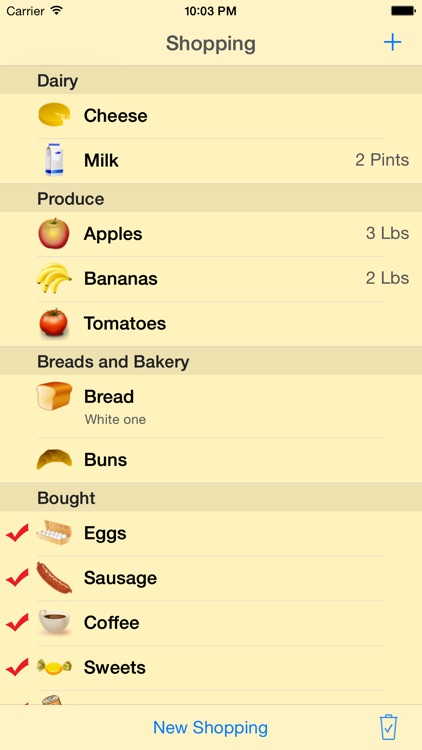 Shopping List 2017 - Grocery List