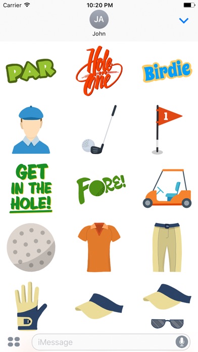Fore! Golf Emoji screenshot 2