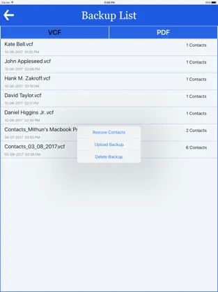 Captura 5 Contacto Reserva & Transferir iphone
