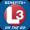 Introducing L3 Benefits+ ON THE GO, a new mobile app for the general public to learn about L3 and career opportunities, as well as giving users easy access to company benefits information and other resources