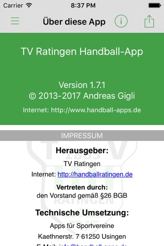 TV Ratingen Handball screenshot 4