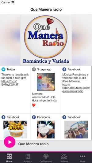 Que Manera radio