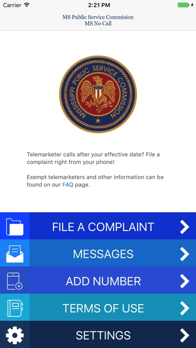 PSC No-Call Mobile Application screenshot 2
