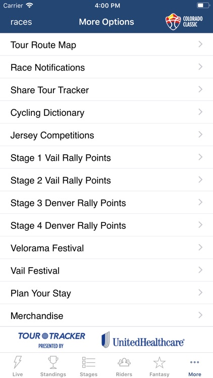 Colorado Classic Tour Tracker screenshot-9