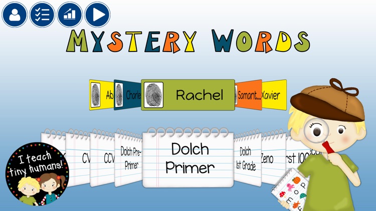 Tiny Human Mystery Words