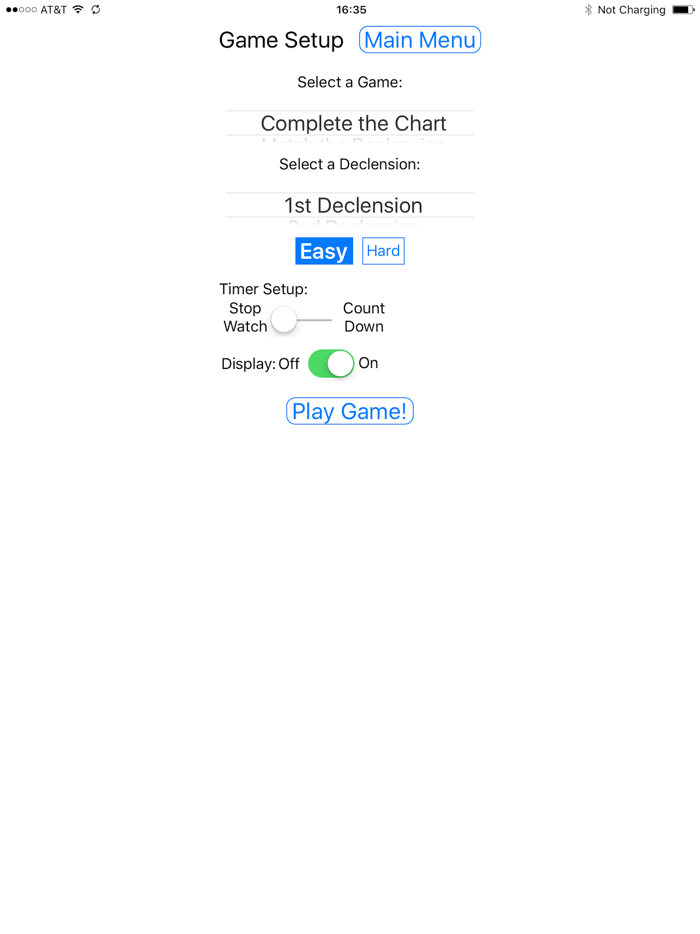 Latin Tutor Game Declensions