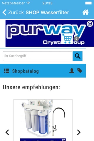 Wasserfilter App purway screenshot 3