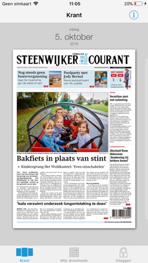 Steenwijker Courant krant