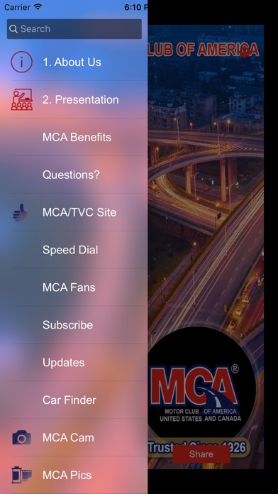 MCA Connect screenshot 2