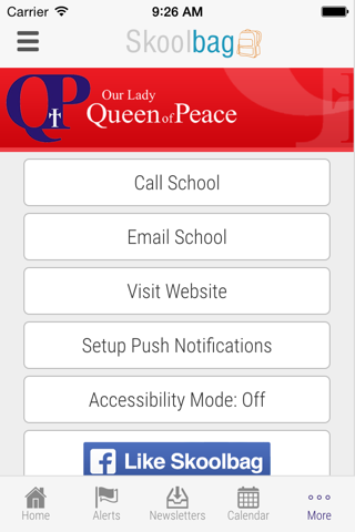 Our Lady Queen of Peace School - Skoolbag screenshot 4