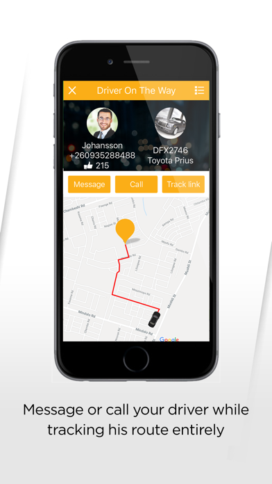 Muji Taxis app for passengers screenshot 2