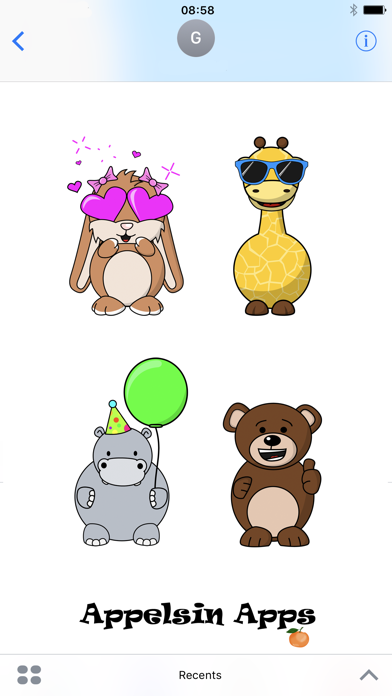 How to cancel & delete Appelsin Stickers - Animals Emoji - Animated from iphone & ipad 2