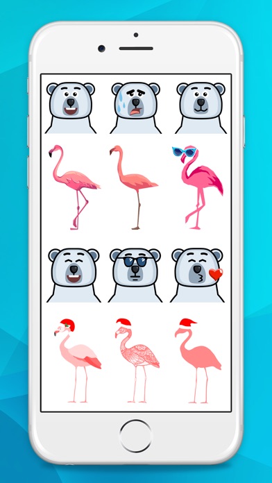 Flamingo & Bear Stickers screenshot 2