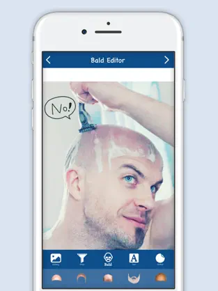 Captura 3 Bald Editor : Hipster Style iphone