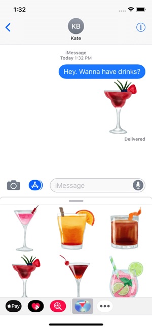 Romantic Cocktail Stickers