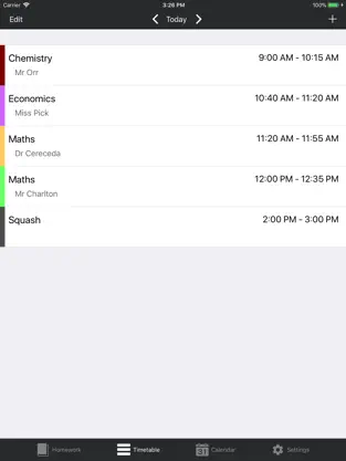Captura de Pantalla 2 Homework Planner iphone