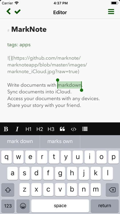MarkNote - Markdown Note