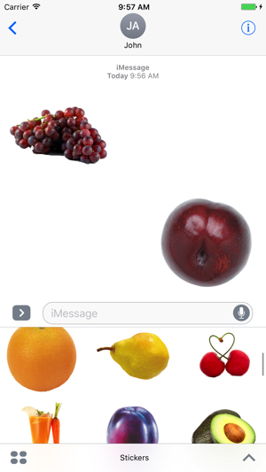 Fruits Pack for iMessage