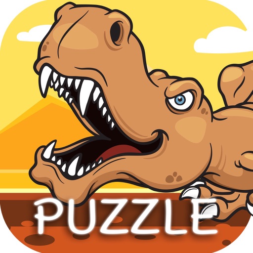 Dinosaur Puzzle Find dino Trex Icon