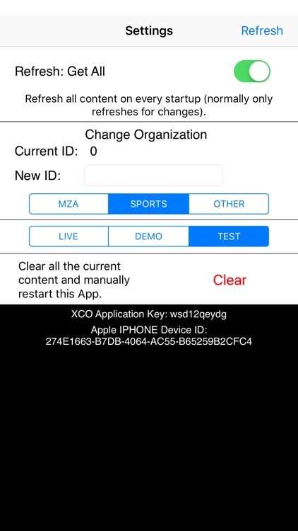 XCO Content Demonstration App