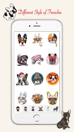 French Bulldog Emoji Stickers(圖2)-速報App