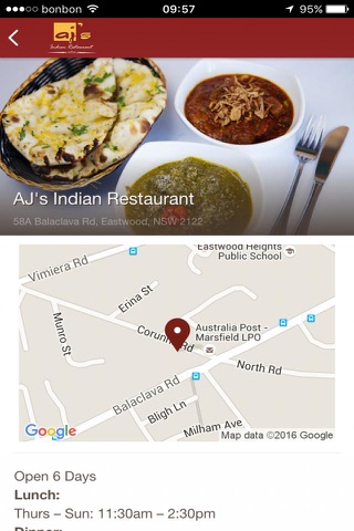 AJ's Indian Restaurant screenshot 4