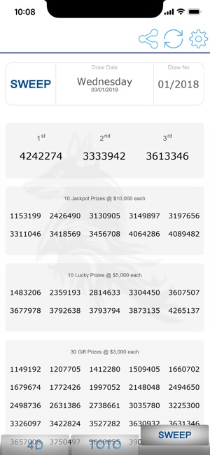 Singapore 4D Toto Results(圖3)-速報App