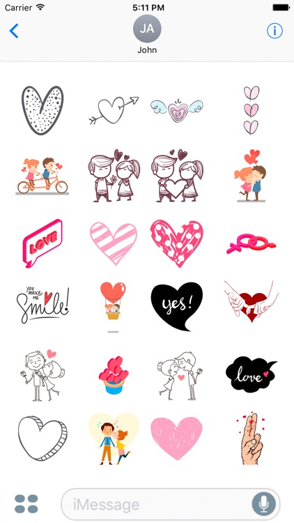 Love and Romantic Stickers