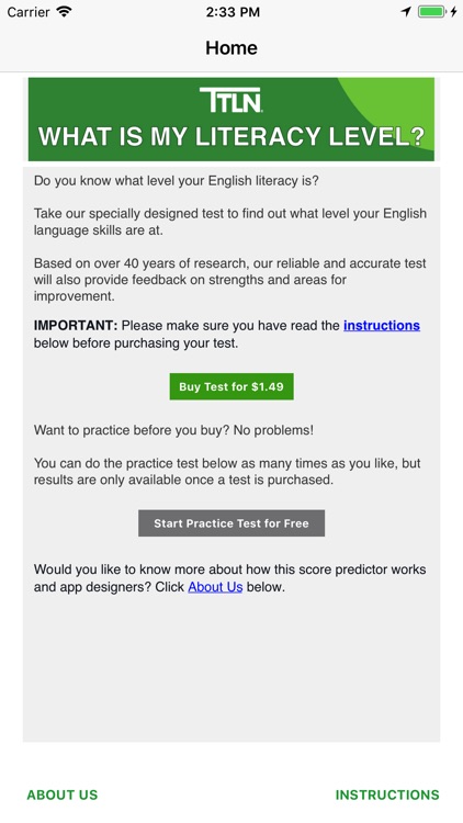 What Is My Literacy Level