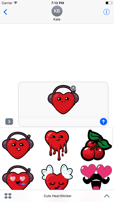 Cute Heart Sticker screenshot 2