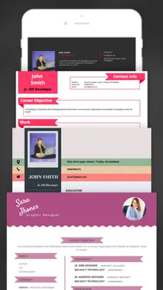 Obrázek 3 Resume Creator Pro CV Designer iphone