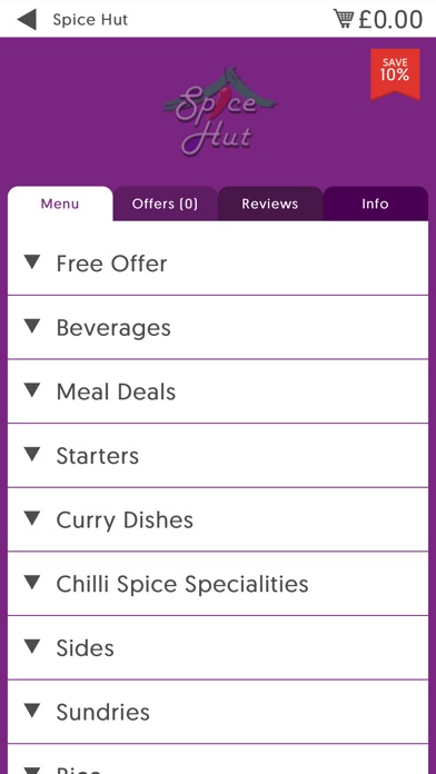 Spice Hut BD12 screenshot 2