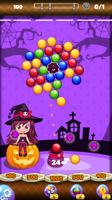 Sweet Halloween Bubble Shooter screenshot 3