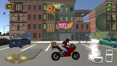 City Pizza Delivery Bike Rider screenshot 2