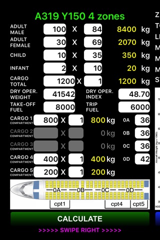 A320 Weight and Balance screenshot 2