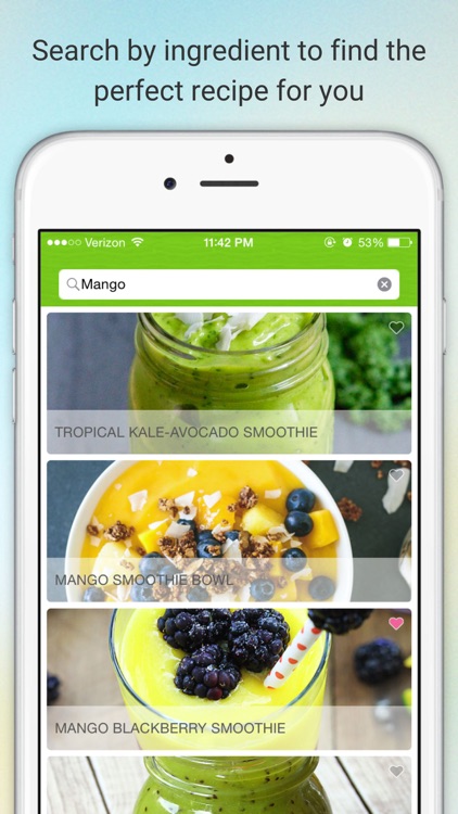 Smoothie Recipes Pro - Get healthy and lose weight screenshot-1