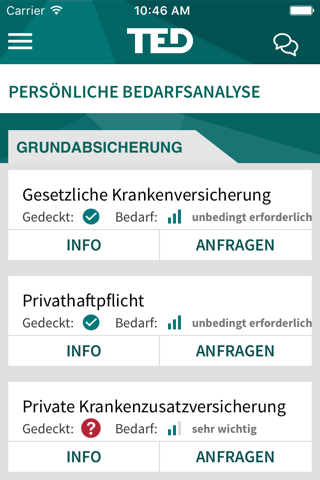 TED Versicherung screenshot 4
